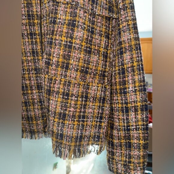 Buckle Multicolor Tweed Blazer - Picture 3 of 7